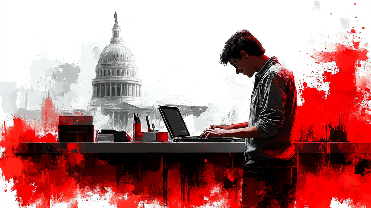 Harlan Students Showcase Tech Help Desk at Capitol