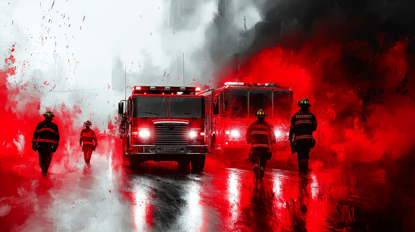 Firefighters Unite to Battle Portsmouth Field Blaze
